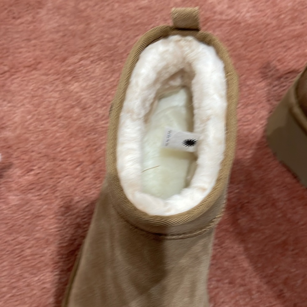 UGG Chestnut Suede Platform Ankle Boots - Picture 11 of 13